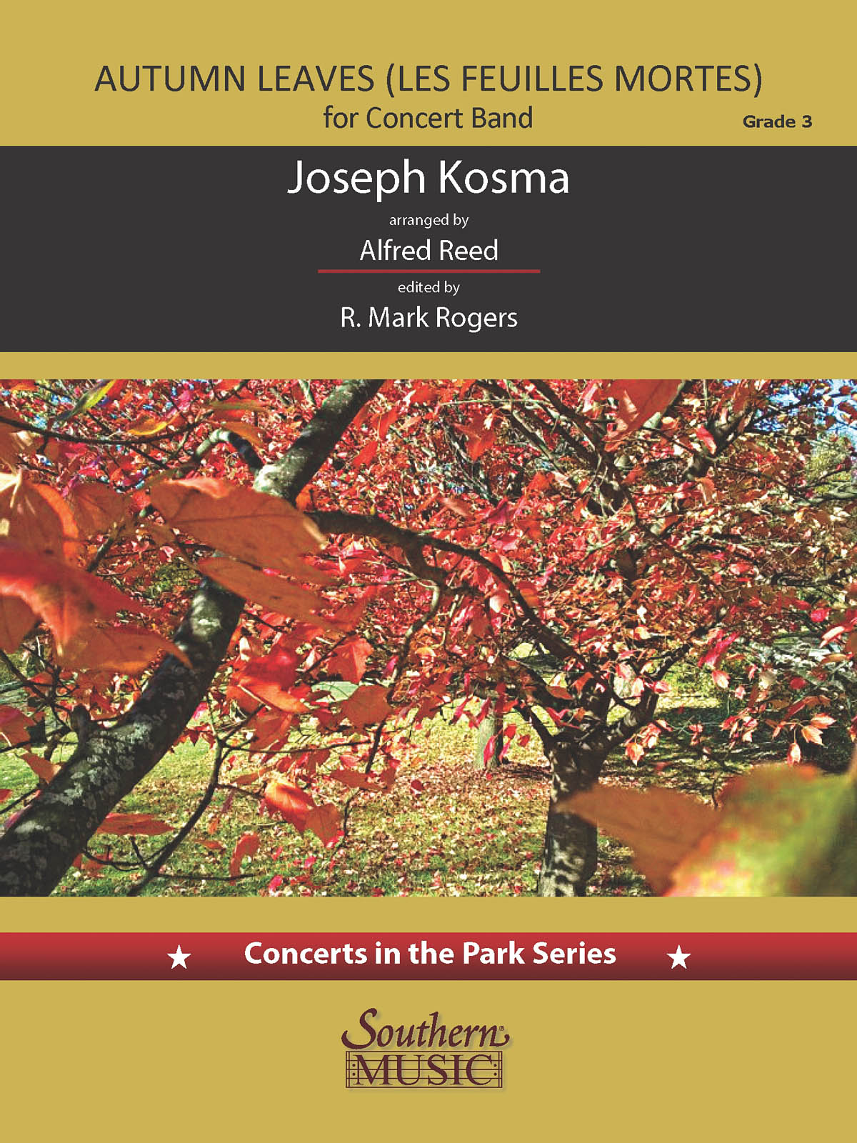 Joseph Kosma: Autumn Leaves (Les Feuilles Mortes): Concert Band: Score & Parts