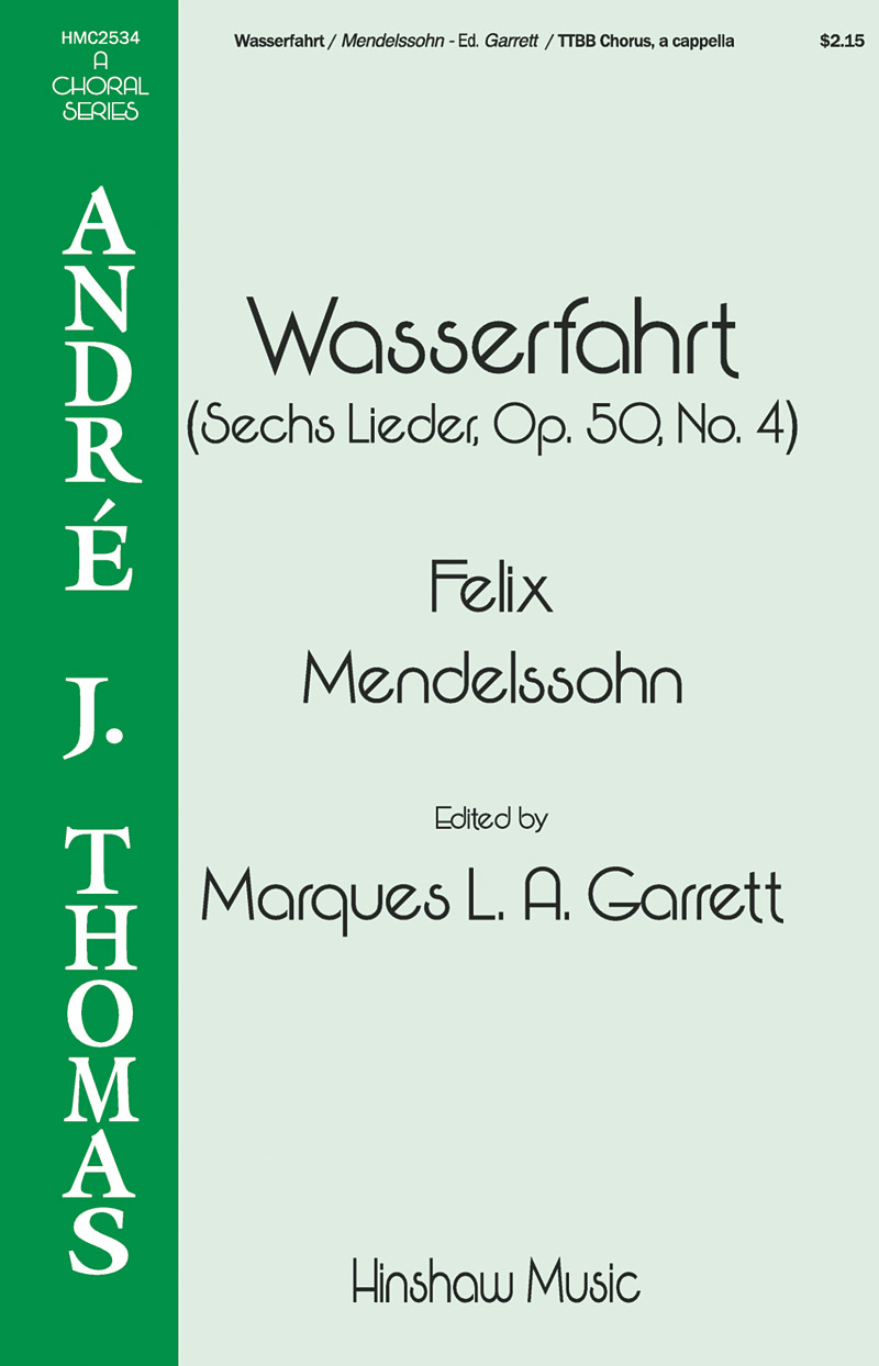 Wasserfarht: Lower Voices a Cappella: Vocal Score