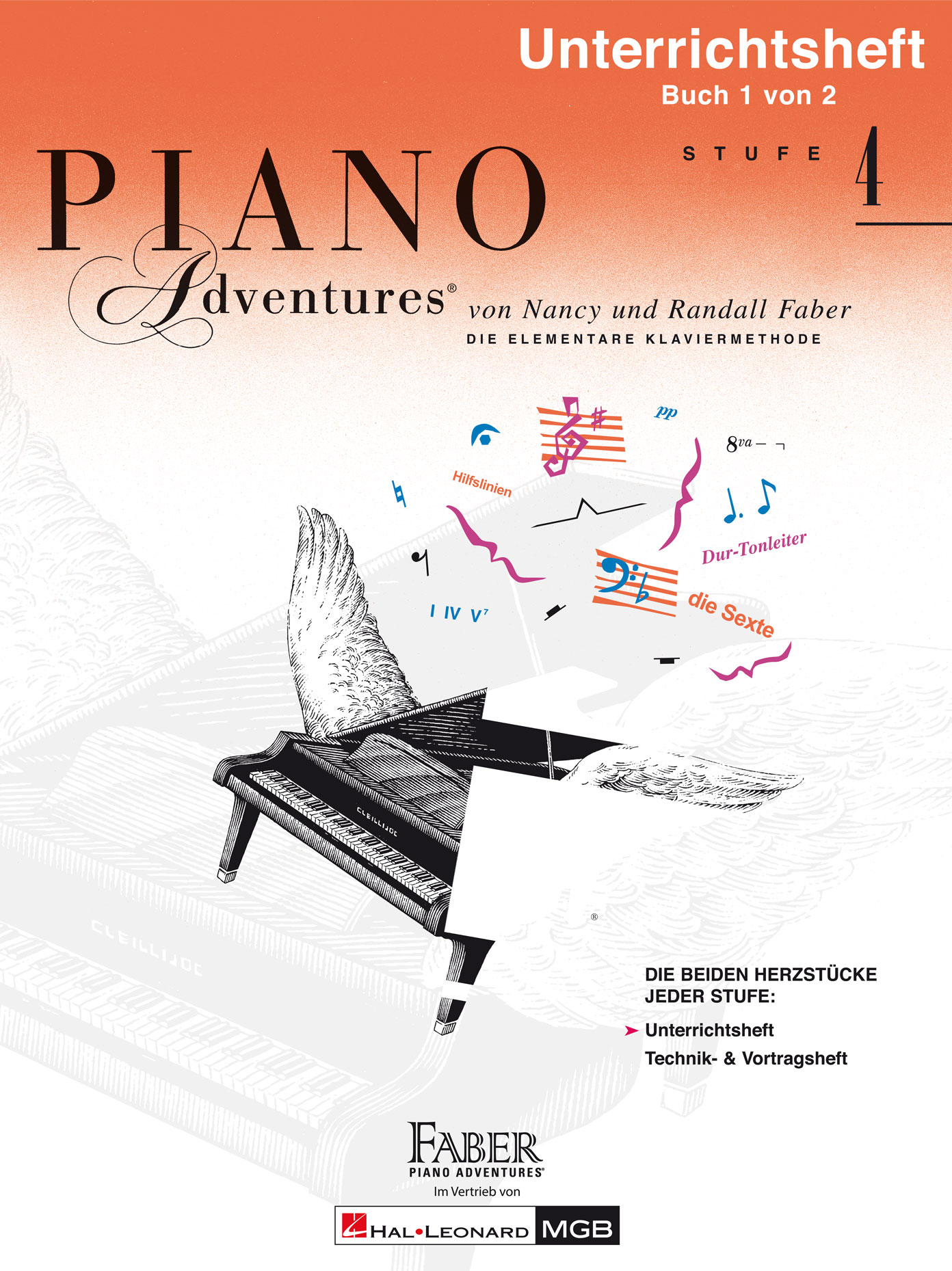 Nancy Faber Randall Faber: Piano Adventures: Unterrichtsheft Stufe 4: Piano: