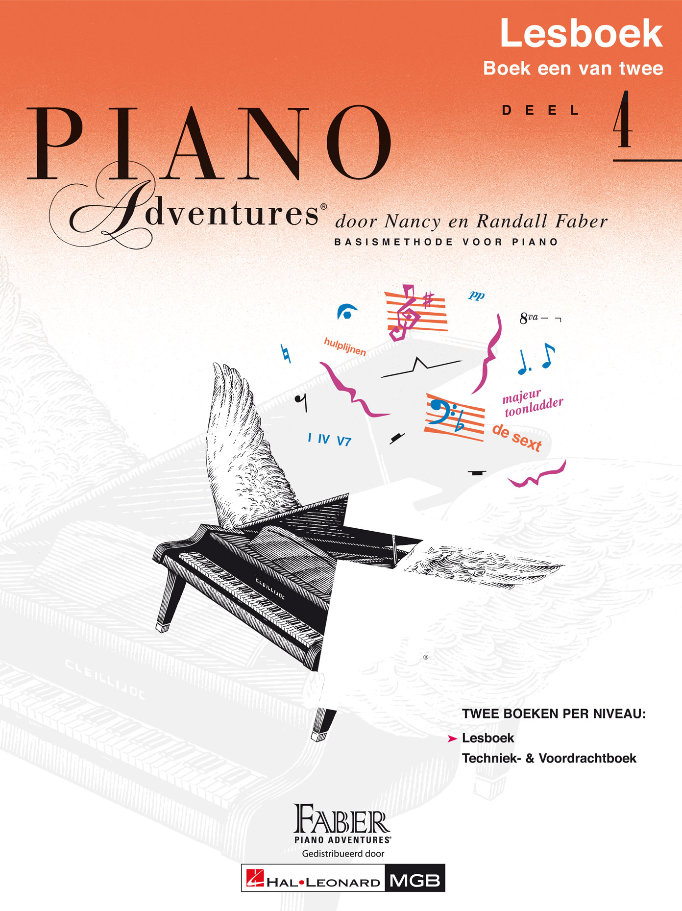 Nancy Faber Randall Faber: Piano Adventures: Lesboek Deel 4: Piano: Instrumental