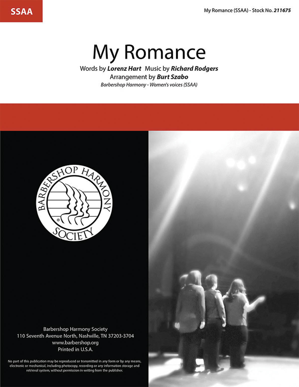 Richard Rodgers: My Romance: Upper Voices a Cappella: Vocal Score