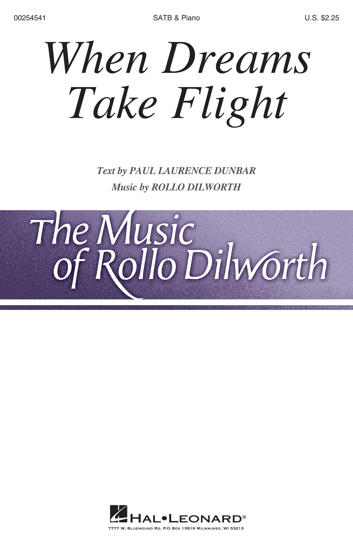 Rollo Dilworth: When Dreams Take Flight: Mixed Choir a Cappella: Vocal Score