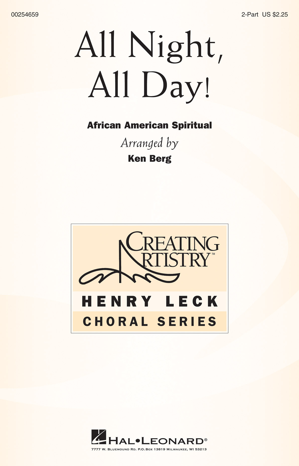 All Night  All Day!: Mixed Choir a Cappella: Vocal Score