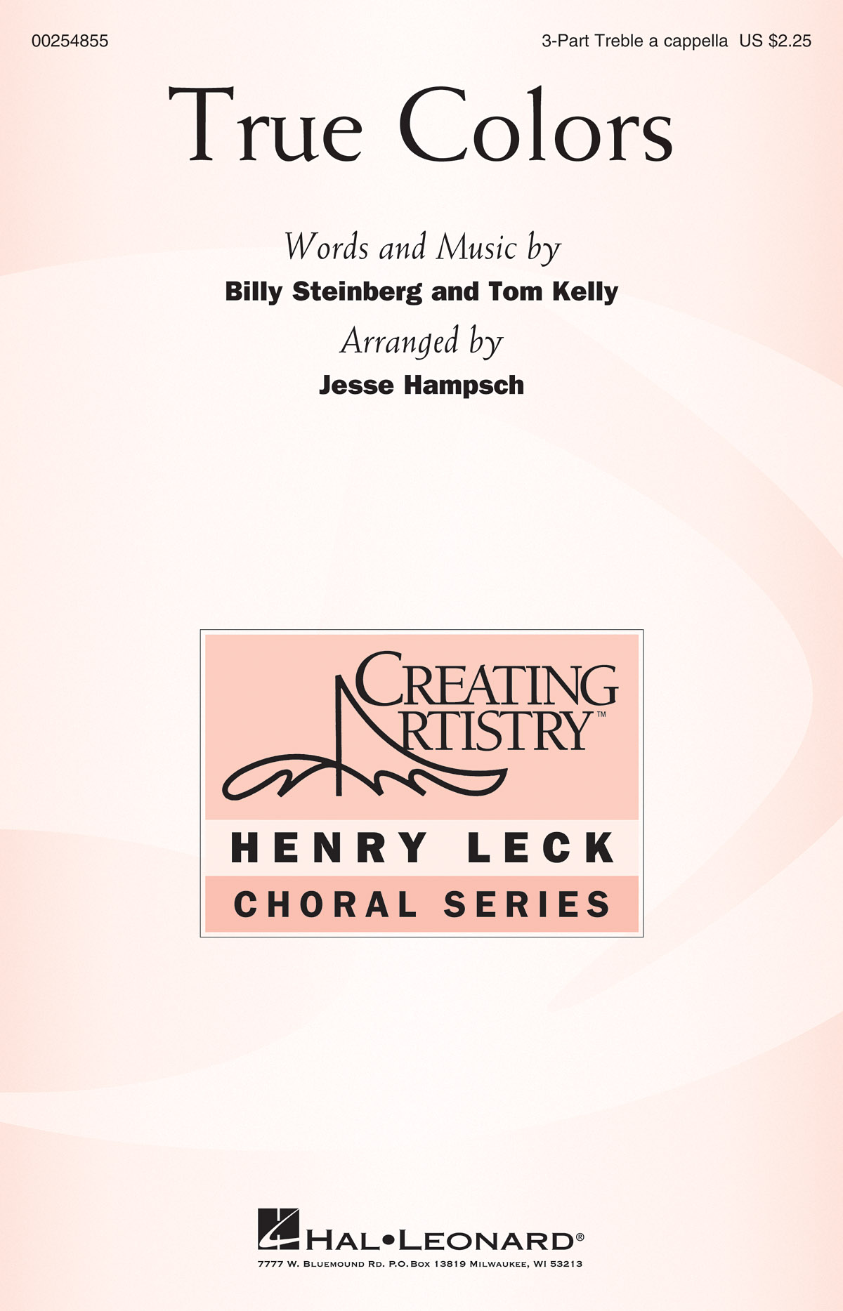 Billy Steinberg Tom Kelly: True Colors: Mixed Choir a Cappella: Vocal Score