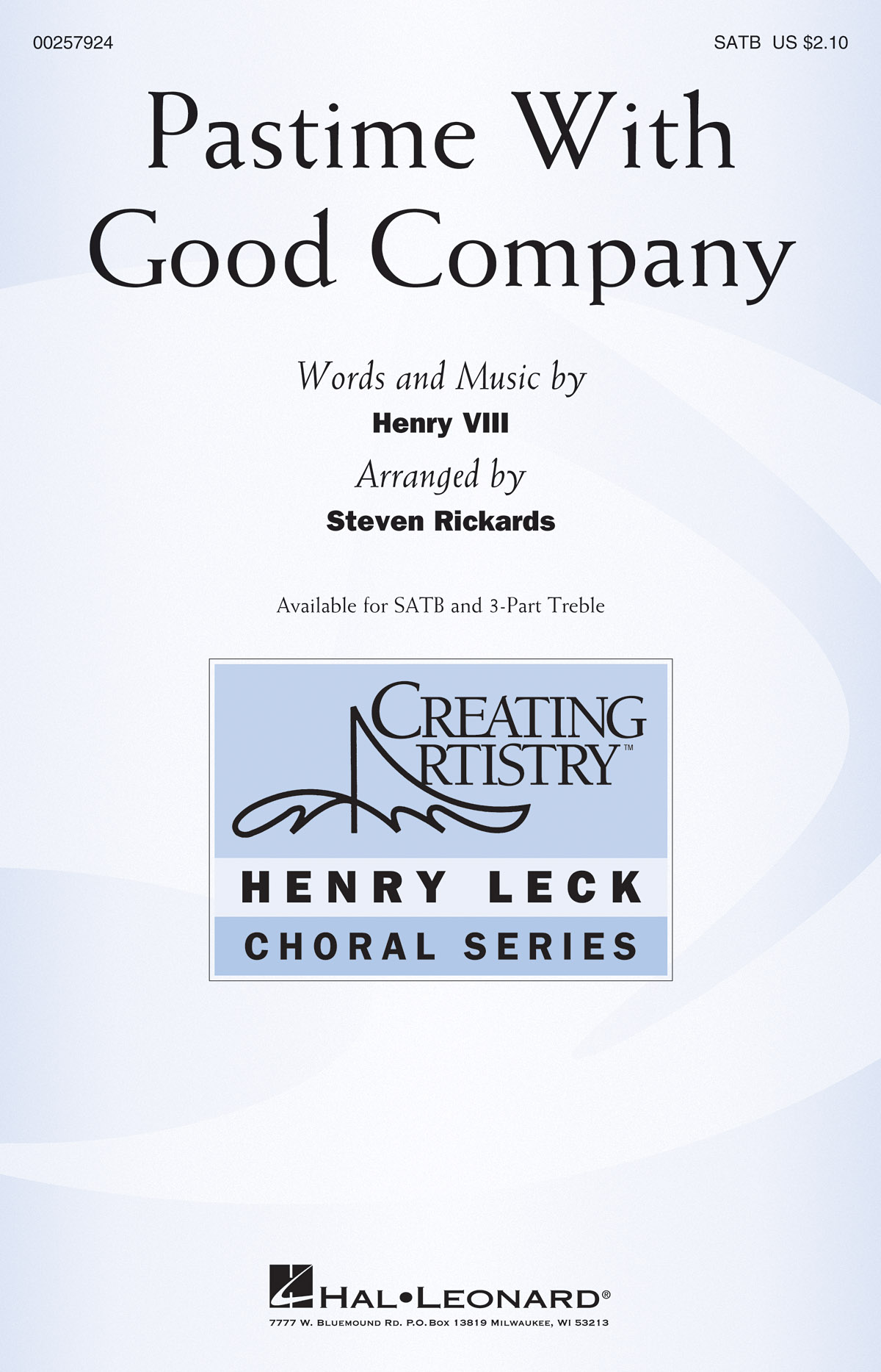 Pastime with Good Company: Mixed Choir a Cappella: Vocal Score