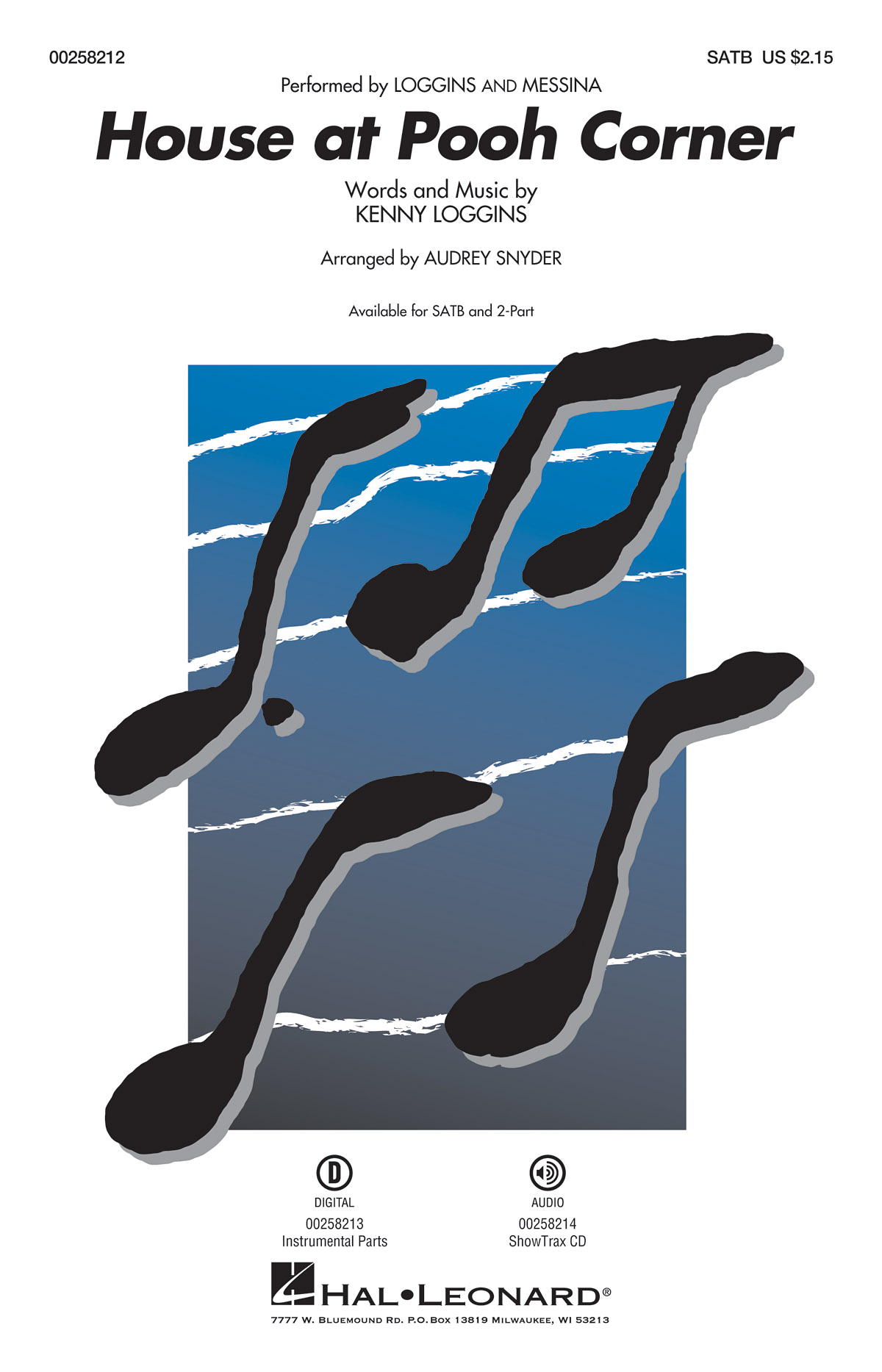 Kenny Loggins: House at Pooh Corner: Mixed Choir a Cappella: Vocal Score