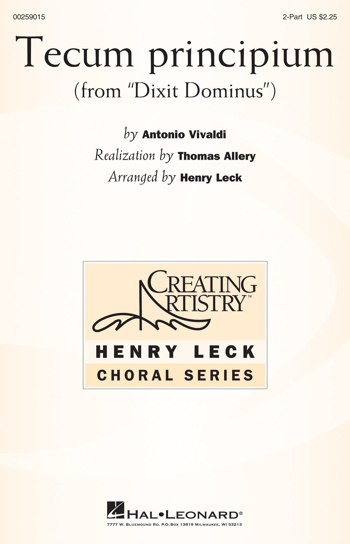 Antonio Vivaldi: Tecum principium (from Dixit Dominus): Mixed Choir a Cappella: