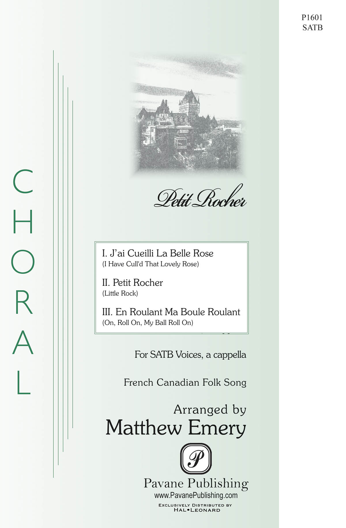 Petit Rocher: Mixed Choir a Cappella: Vocal Score
