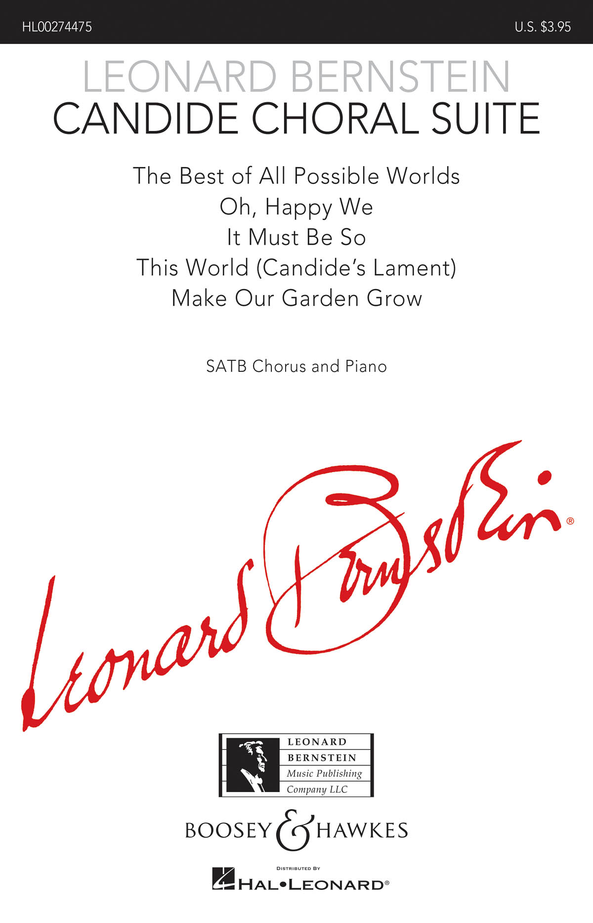 Leonard Bernstein: Candide Choral Suite: Mixed Choir and Piano/Organ