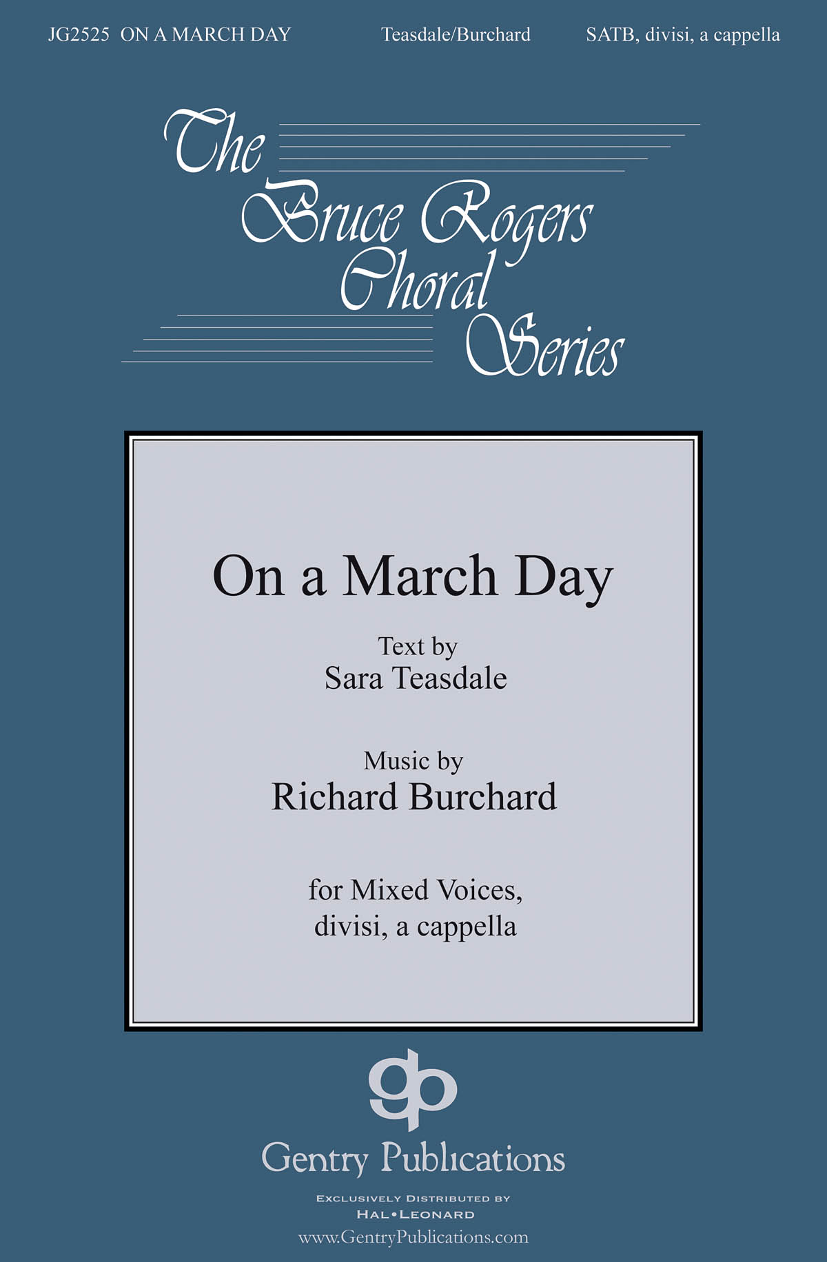 Richard Burchard: On a March Day: Mixed Choir a Cappella: Vocal Score