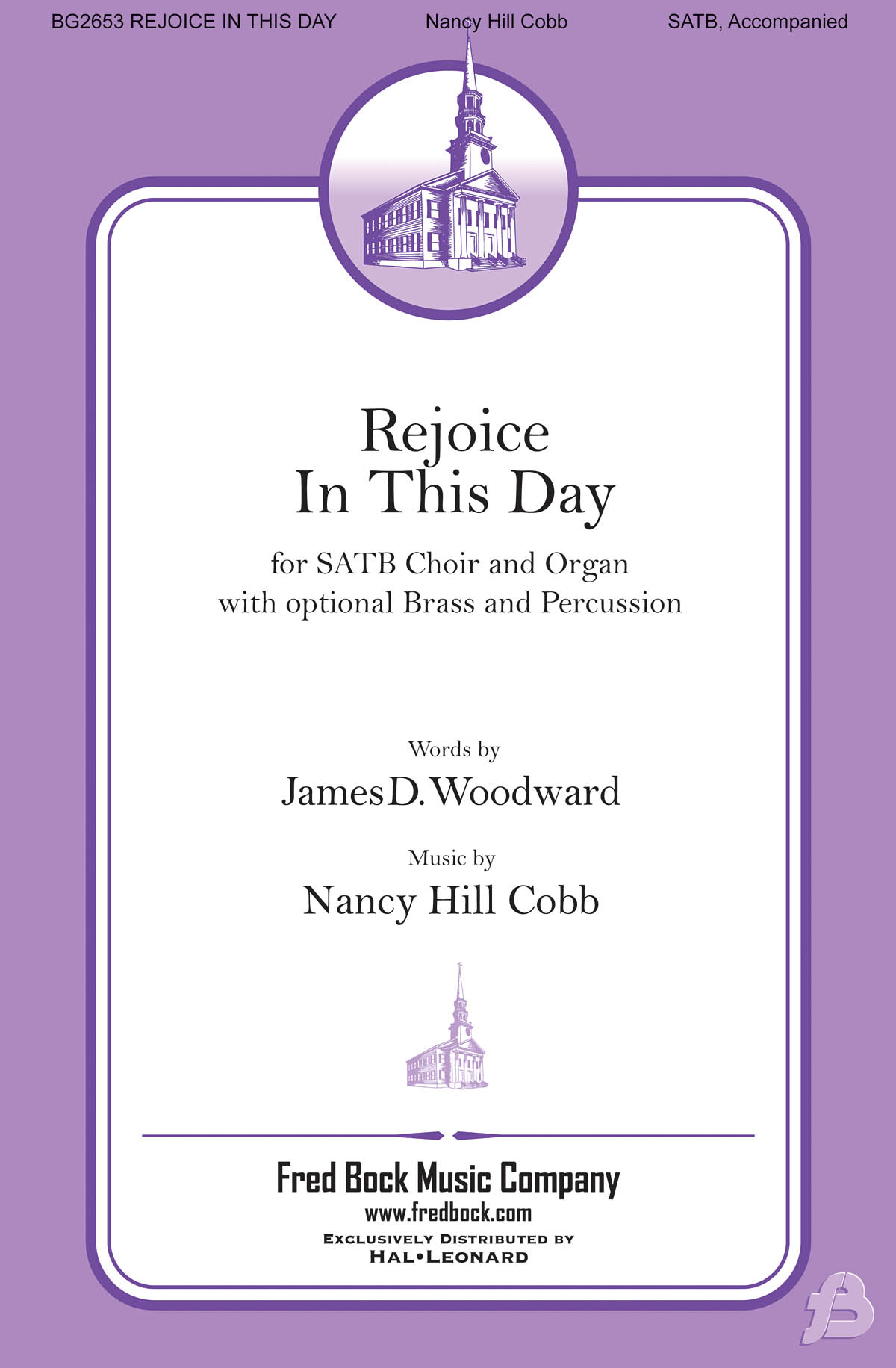 Nancy Hill Cobb: Rejoice in This Day: Mixed Choir a Cappella: Vocal Score