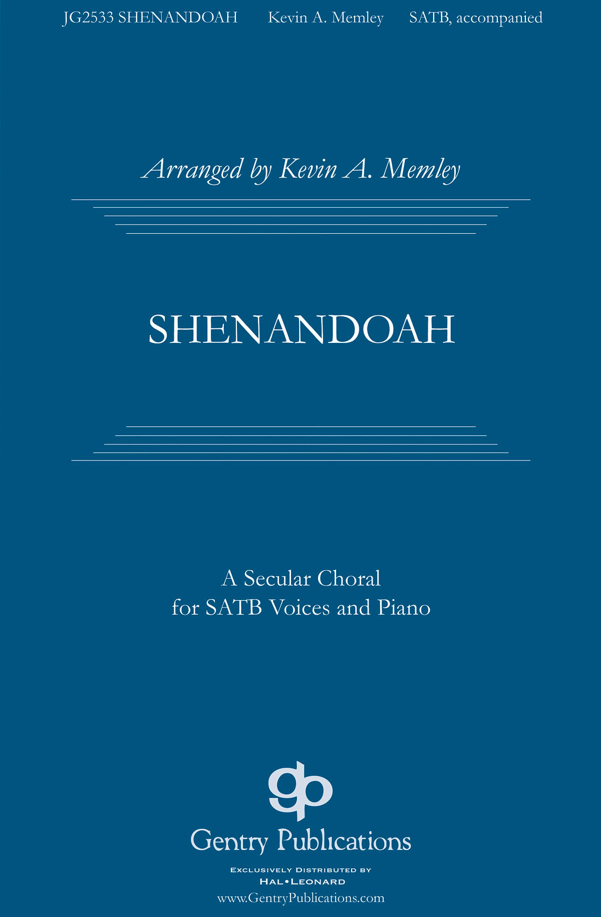 Shenandoah: Mixed Choir a Cappella: Vocal Score