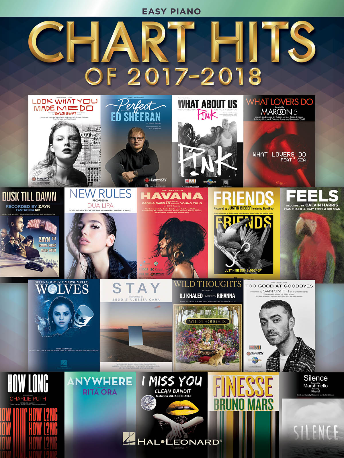 Chart Hits of 2017-2018: Easy Piano: Instrumental Album