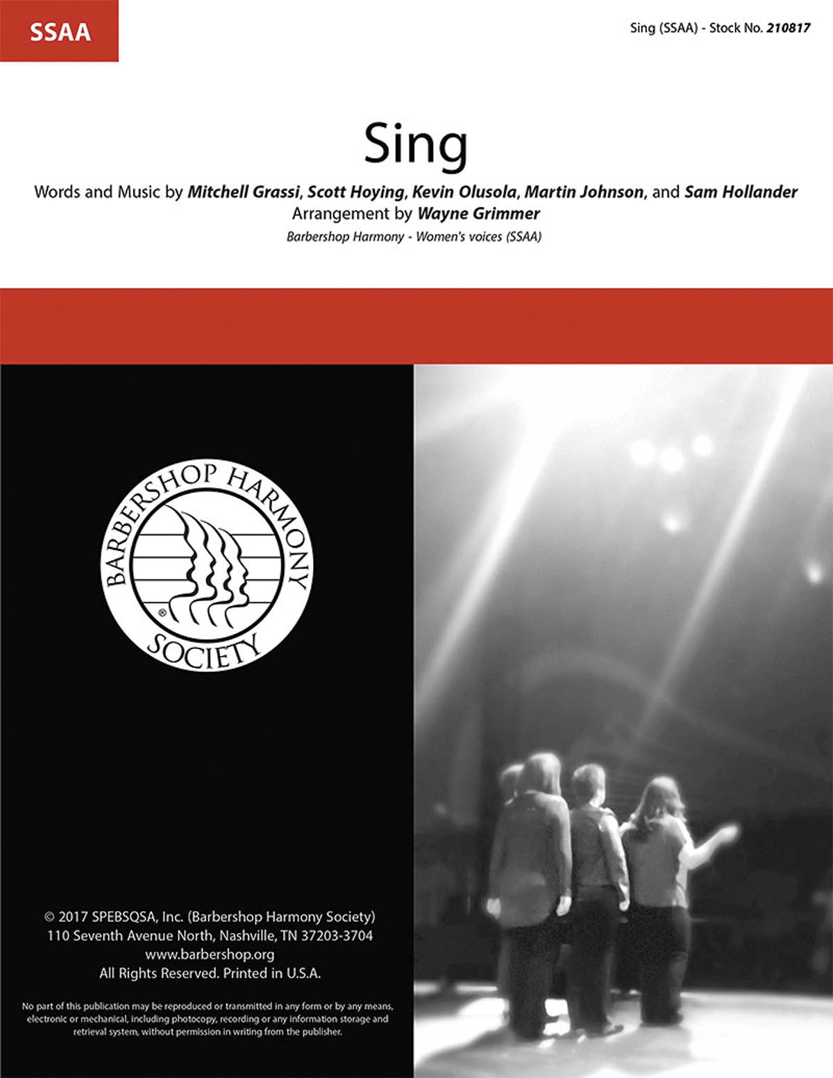 Pentatonix: Sing: Upper Voices a Cappella: Vocal Score