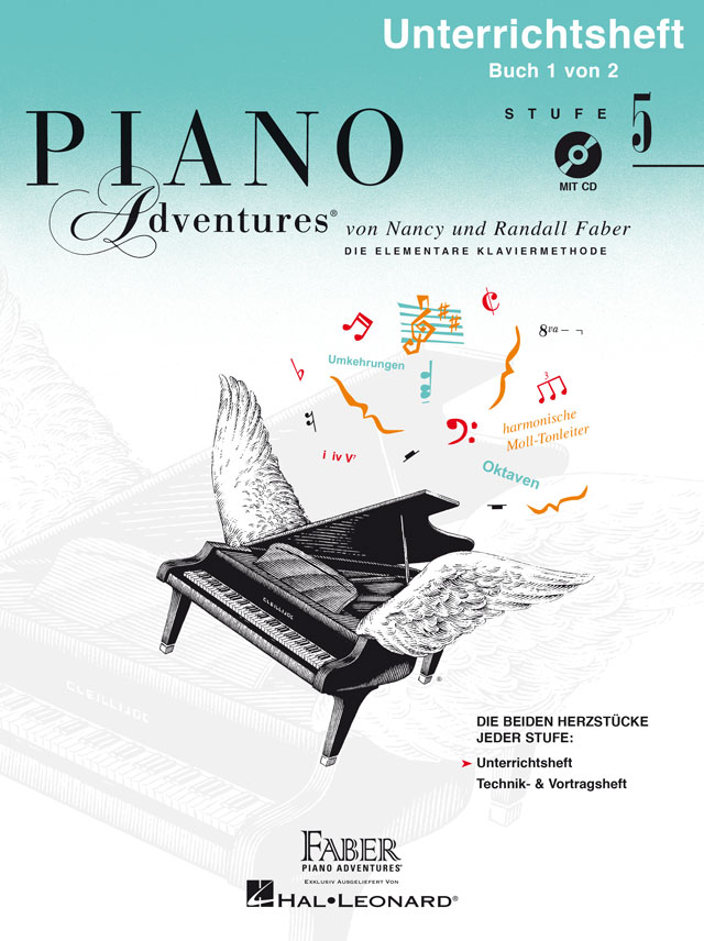 Nancy Faber Randall Faber: Piano Adventures: Unterrichtsheft Stufe 5 mit CD: