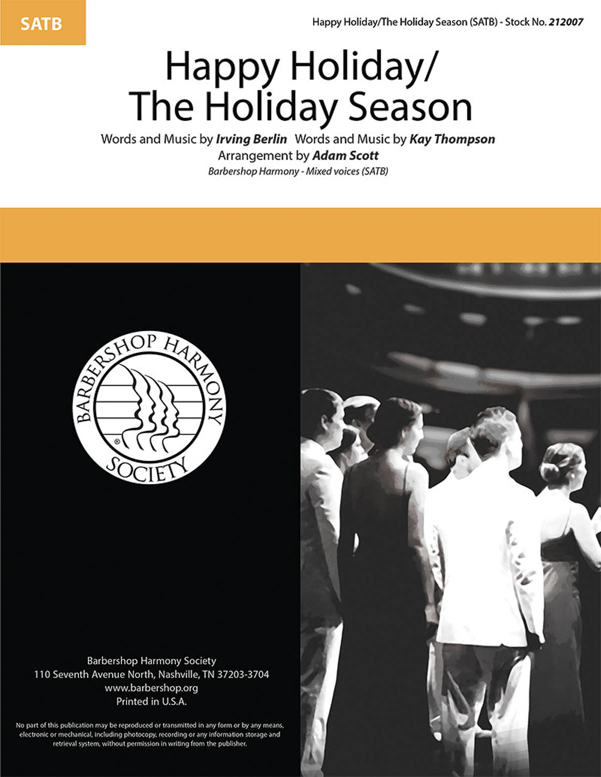 Happy Holiday/The Holiday Season: Mixed Choir a Cappella: Vocal Score