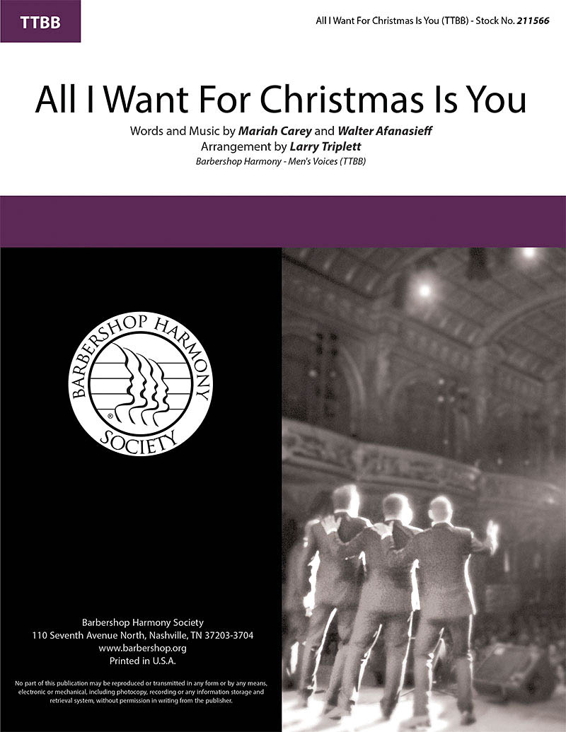 Mariah Carey Walter Afanasieff: All I Want for Christmas Is You: Lower Voices a