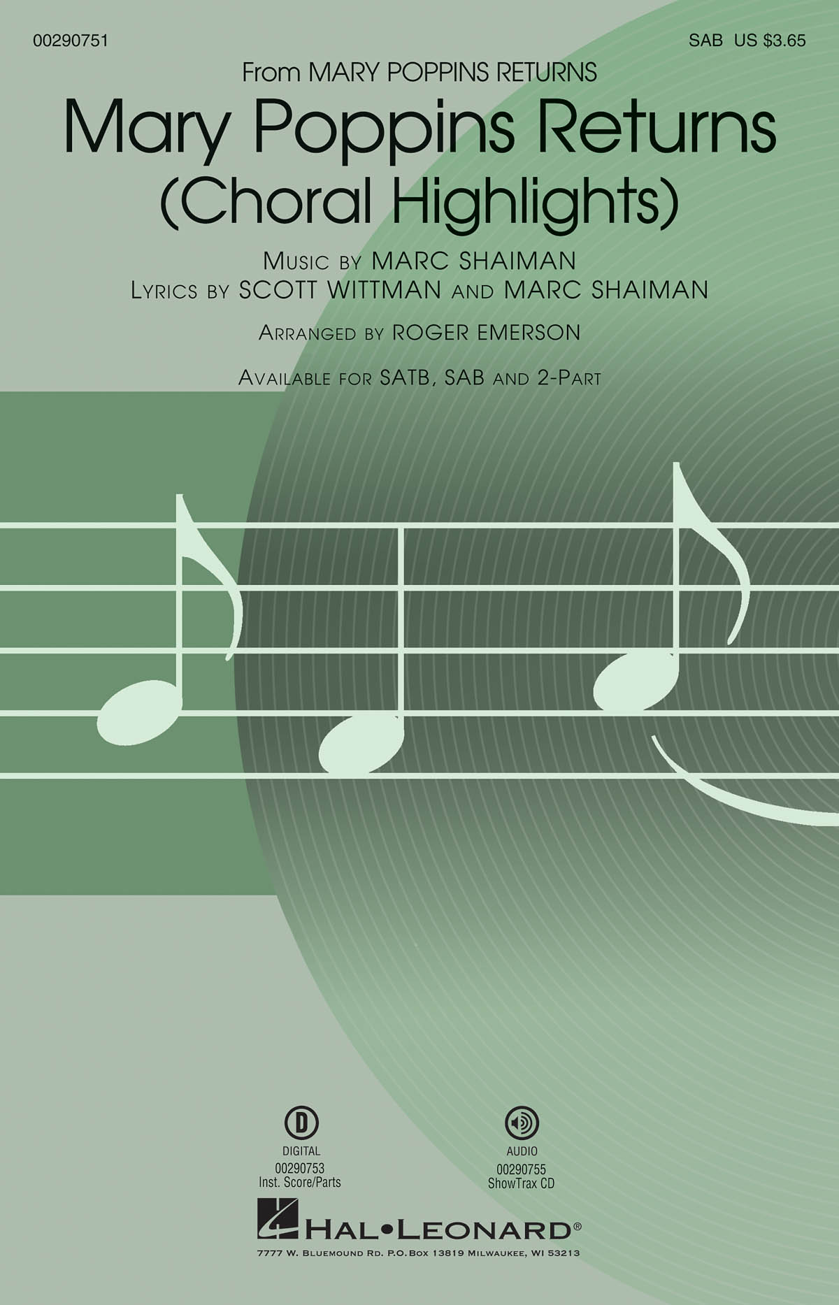 Marc Shaiman: Mary Poppins Returns (Choral Highlights): Mixed Choir a Cappella: