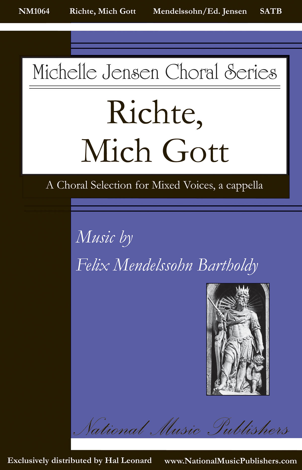 Felix Mendelssohn Bartholdy: Richte  Mich Gott: Mixed Choir a Cappella: Vocal