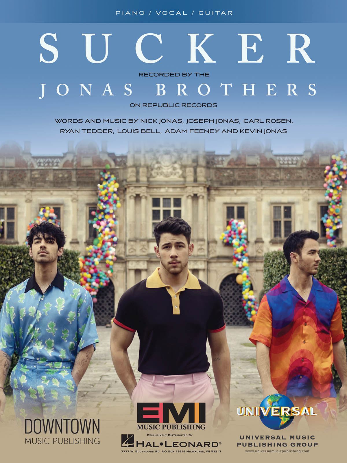 Jonas Brothers: Jonas Brothers - Sucker: Vocal and Piano: Single Sheet