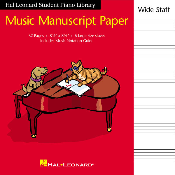 Music Manuscript Paper Wide Staff: Manuscript Paper: Theory