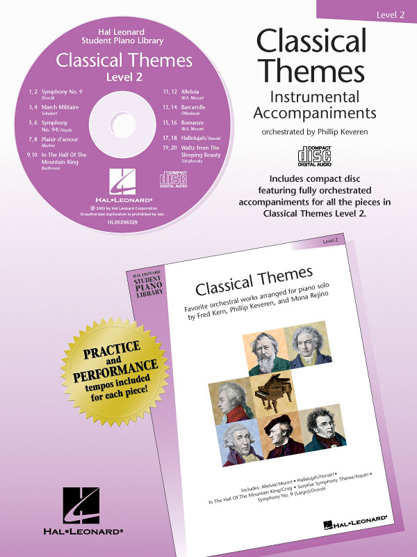 Classical Themes Level 2 CD: Piano: Instrumental Album