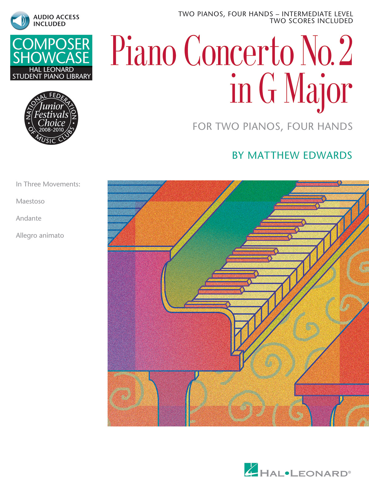 Matthew Edwards: Concerto No.2 In G For 2 Pianos  4 Hands: Piano 4 Hands: