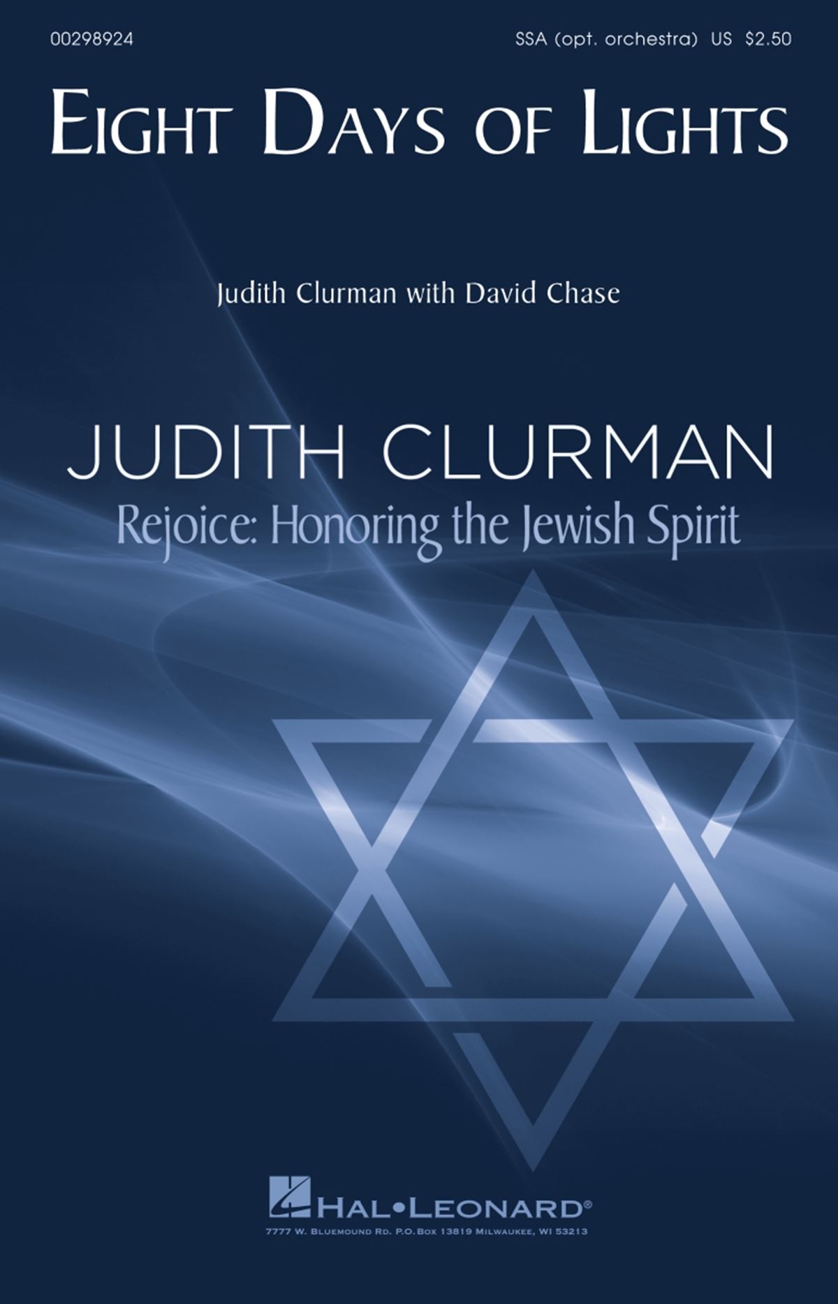 David Chase Judith Clurman: Eight Days of Lights: Upper Voices a Cappella: Vocal