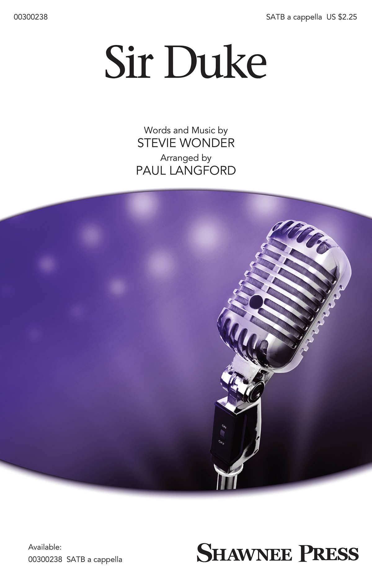 Stevie Wonder: Sir Duke: Mixed Choir a Cappella: Vocal Score