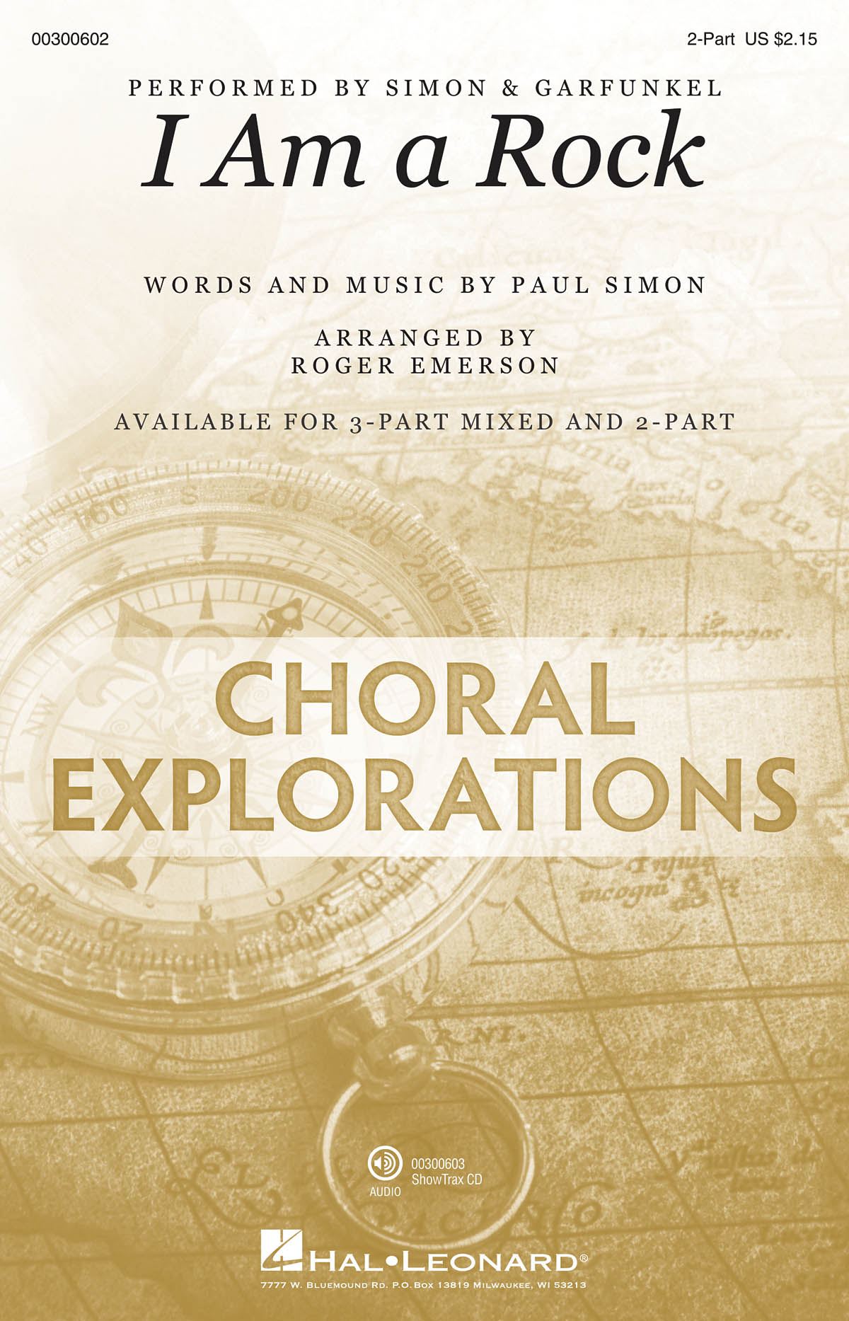 Paul Simon: I Am a Rock: Mixed Choir a Cappella: Vocal Score