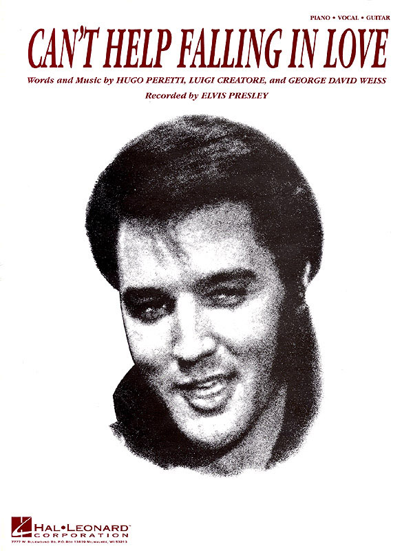 Elvis Presley: Can't Help Falling in Love: Piano  Vocal and Guitar: Single Sheet