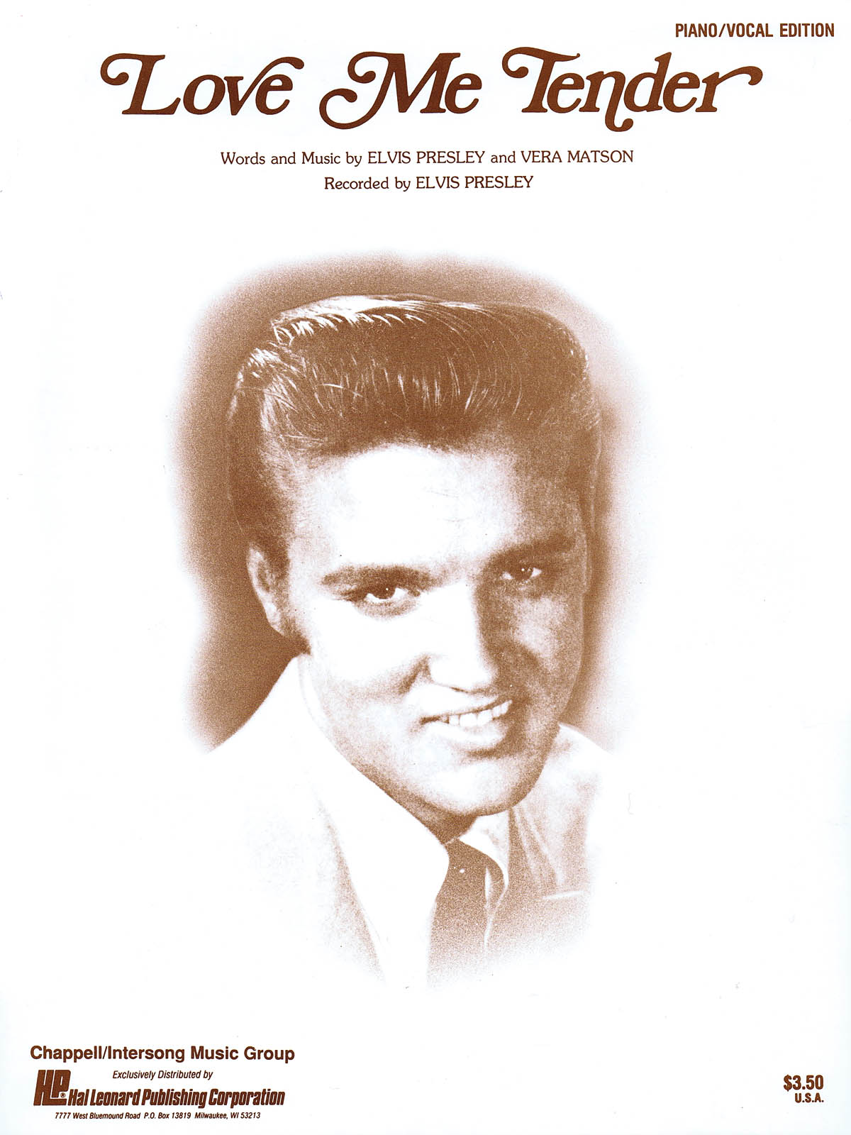 Elvis Presley: Love Me Tender: Piano  Vocal and Guitar: Mixed Songbook