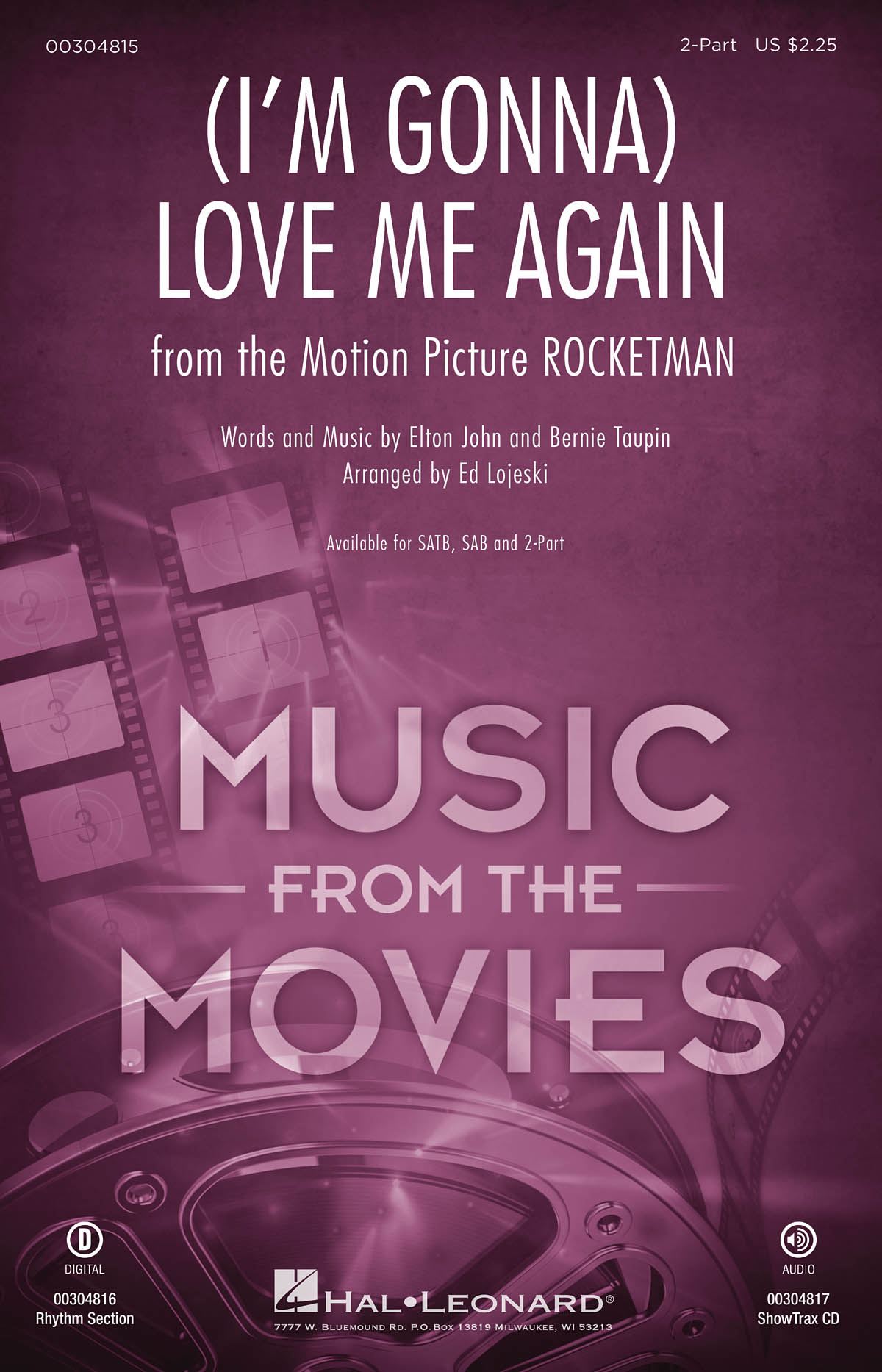 Bernie Taupin Elton John: (I'm Gonna) Love Me Again: Mixed Choir a Cappella: