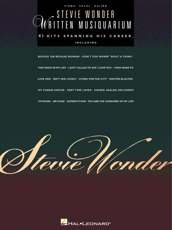 Stevie Wonder: Stevie Wonder - Written Musiquarium: Piano  Vocal and Guitar: