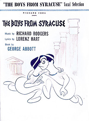 Lorenz Hart Richard Rodgers: Boys from Syracuse: Piano  Vocal and Guitar: Vocal