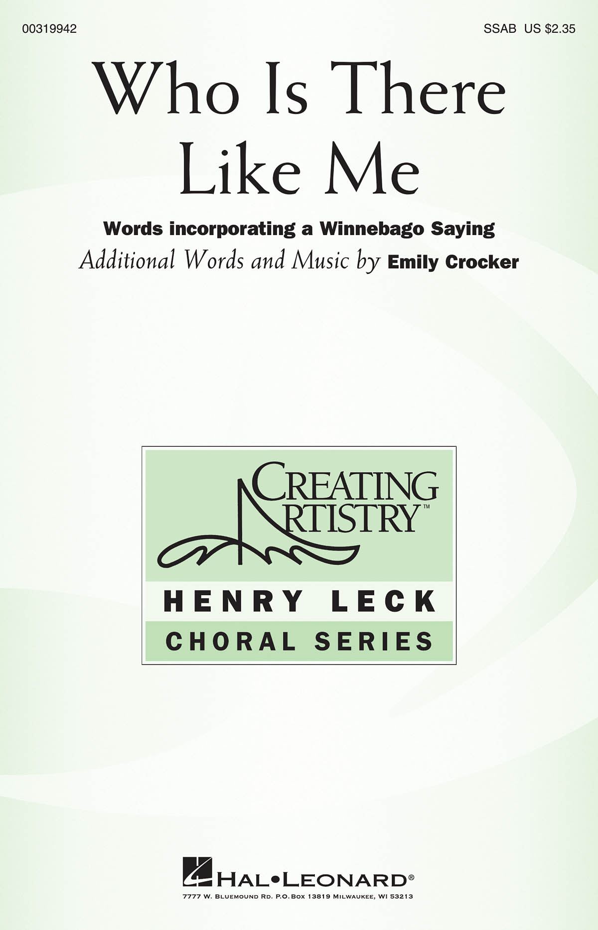 Emily Crocker: Who Is There Like Me: Mixed Choir a Cappella: Vocal Score