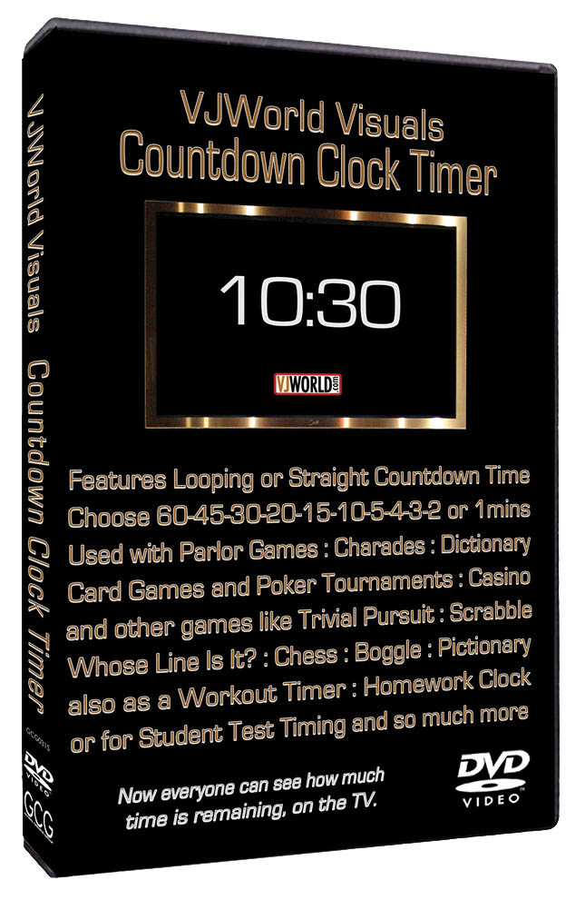VJ World Visuals Countdown Clock Timer: DVD