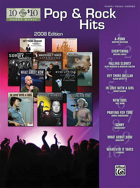 Pop & Rock Hits (2008 Edition): Piano  Vocal and Guitar: Mixed Songbook