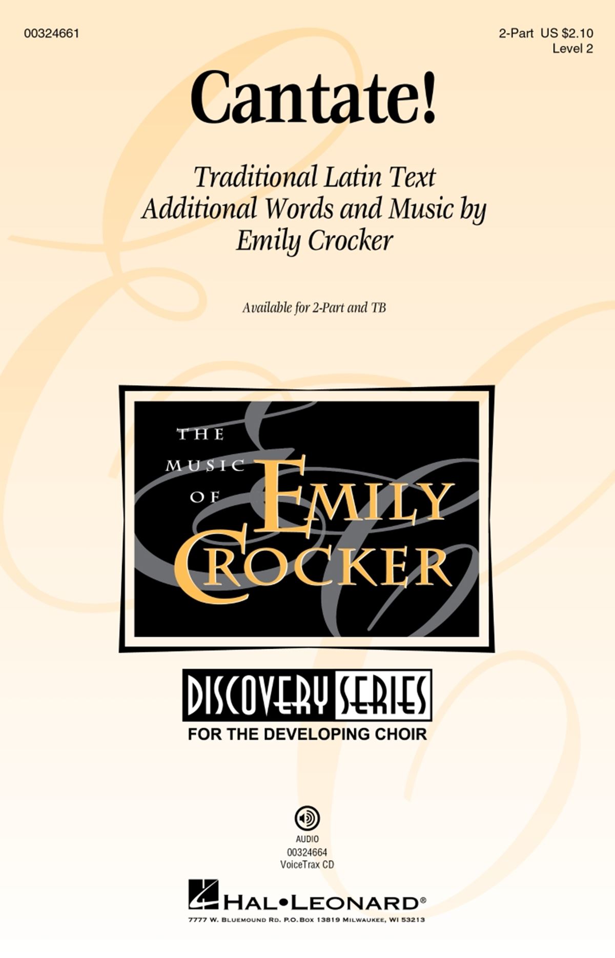 Emily Crocker: Cantate!: Mixed Choir a Cappella: Vocal Score
