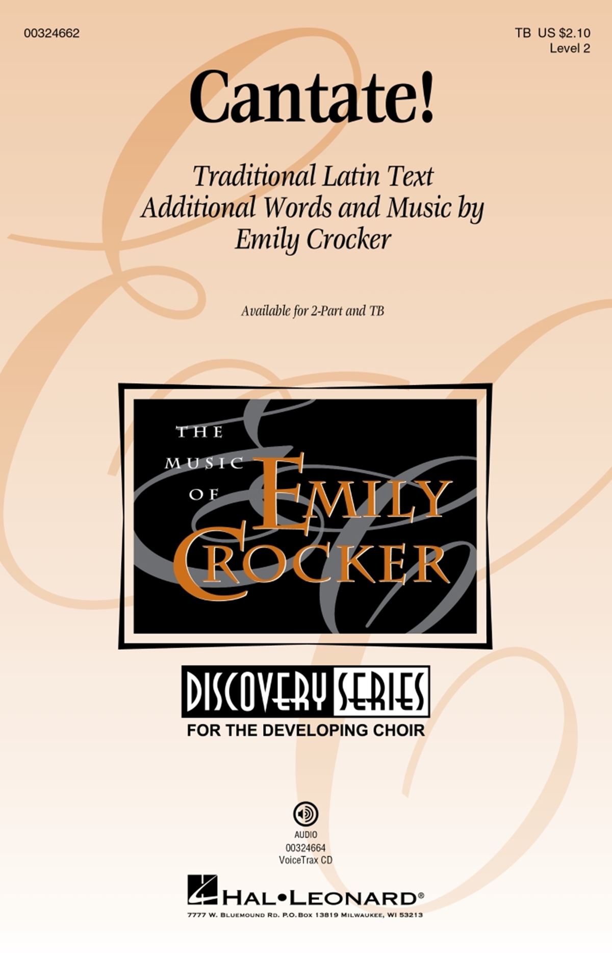 Emily Crocker: Cantate!: Lower Voices a Cappella: Vocal Score