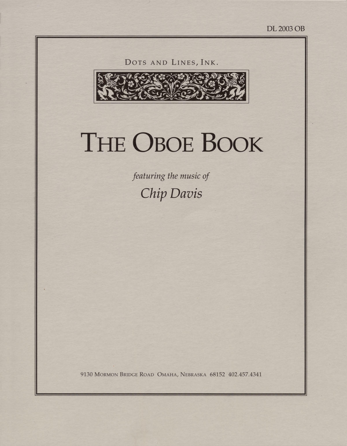 Chip Davis: The Oboe Book: Oboe Solo: Instrumental Album