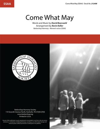 Come What May: Upper Voices a Cappella: Vocal Score