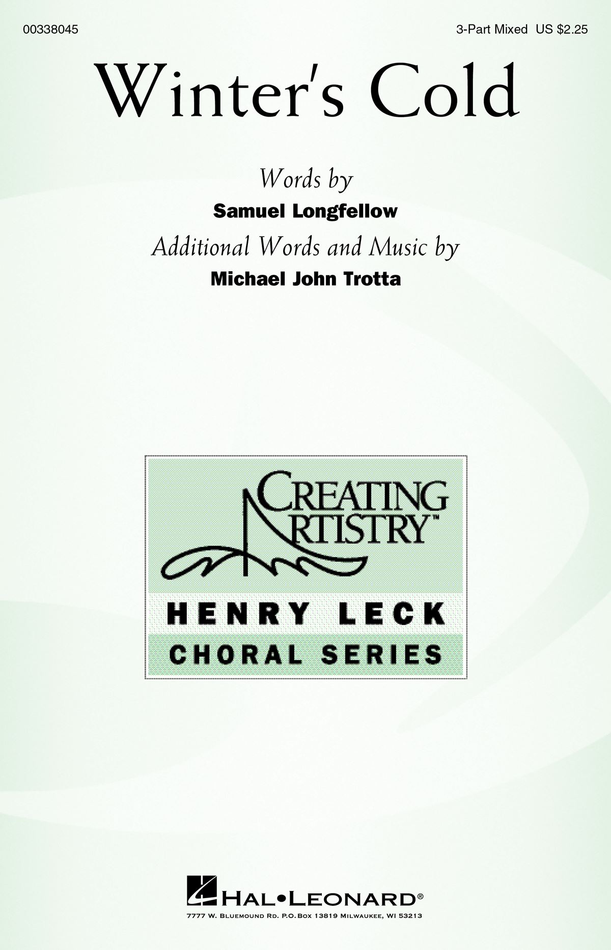 Michael John Trotta: Winter's Cold: Mixed Choir a Cappella: Vocal Score