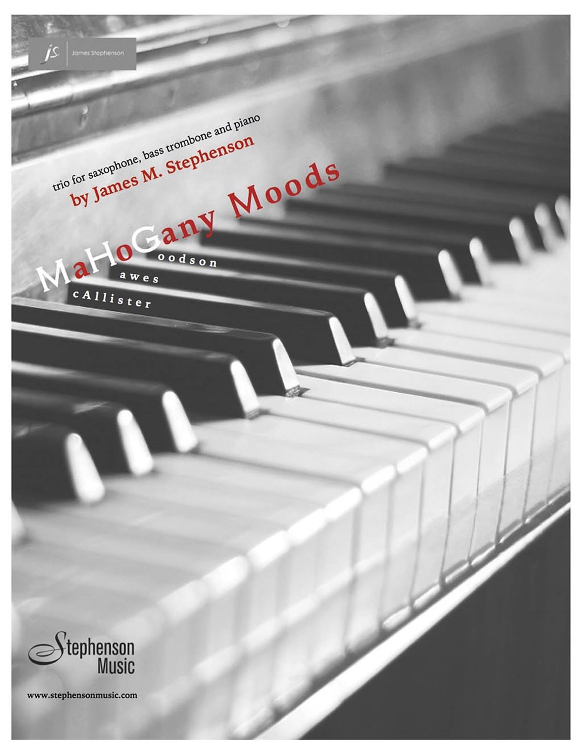 Jim Stephenson: Mahogany Moods: Chamber Ensemble: Score and Parts