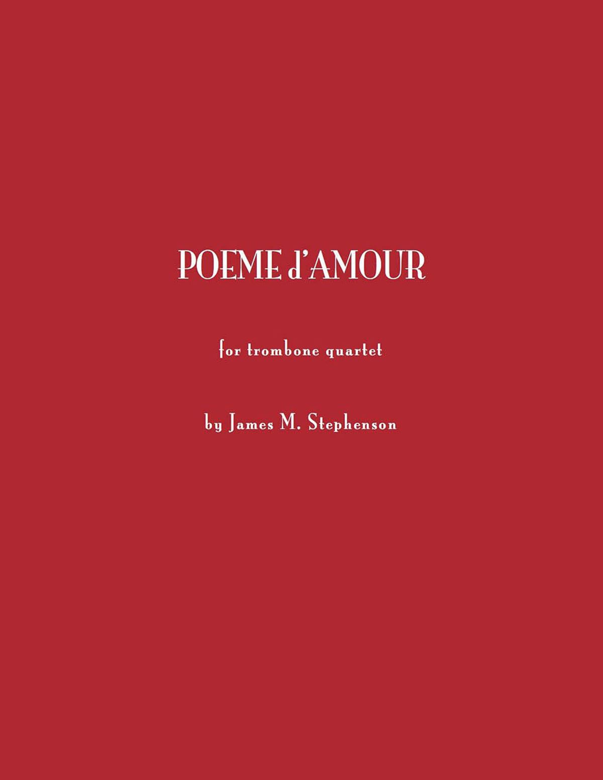 Jim Stephenson: Poeme d'Amour: Horn Ensemble: Score and Parts