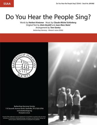 Do You Hear the People Sing?: Upper Voices a Cappella: Vocal Score