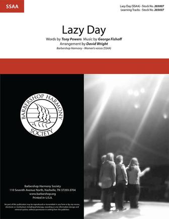 Lazy Day: Upper Voices a Cappella: Vocal Score