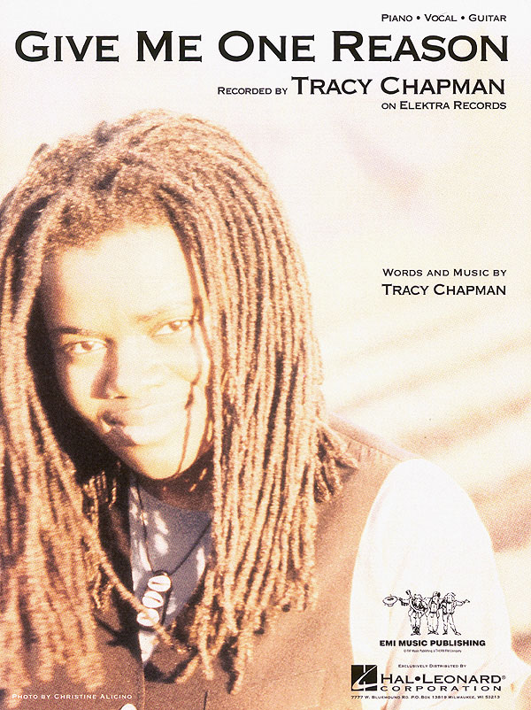Tracy Chapman: Give Me One Reason: Piano  Vocal and Guitar: Mixed Songbook