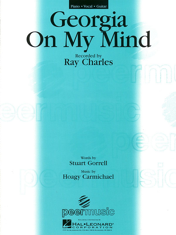 Ray Charles: Georgia on My Mind: Piano  Vocal and Guitar: Mixed Songbook