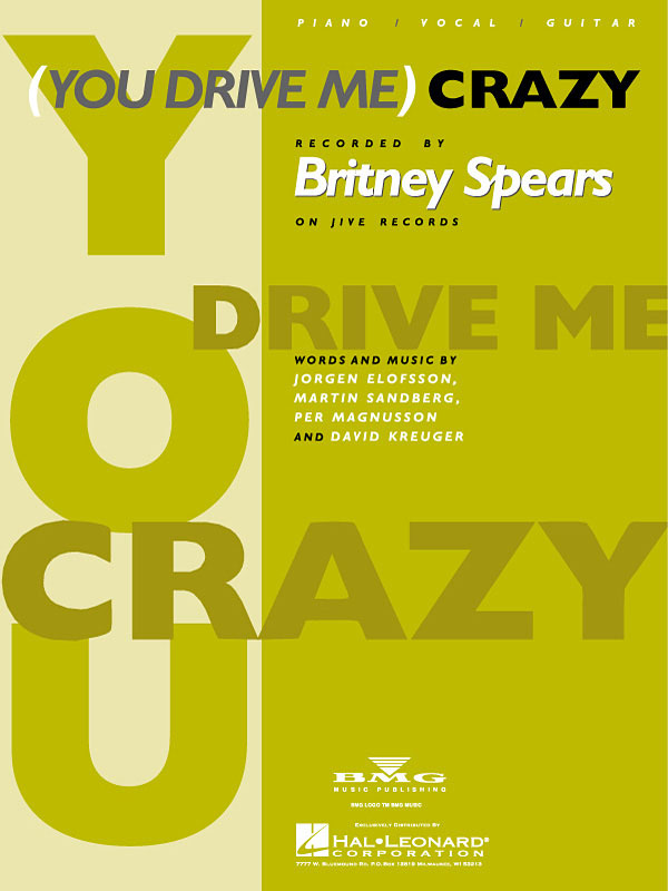 Britney Spears: (You Drive Me) Crazy: Vocal and Piano: Single Sheet